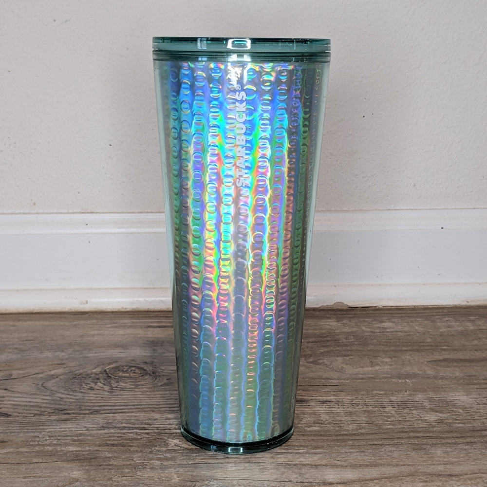 Starbucks Holiday 2020 Tumbler | Mint Green Iridescent Bubble Tumbler 24 oz